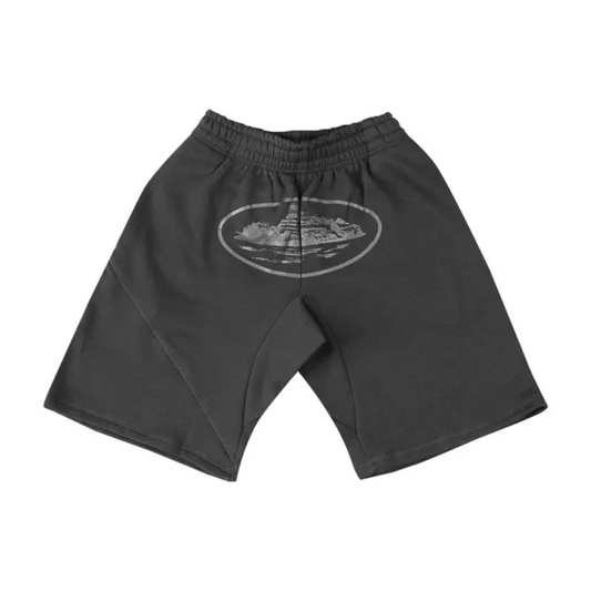Short Corteiz Alcatraz Triple Black - S