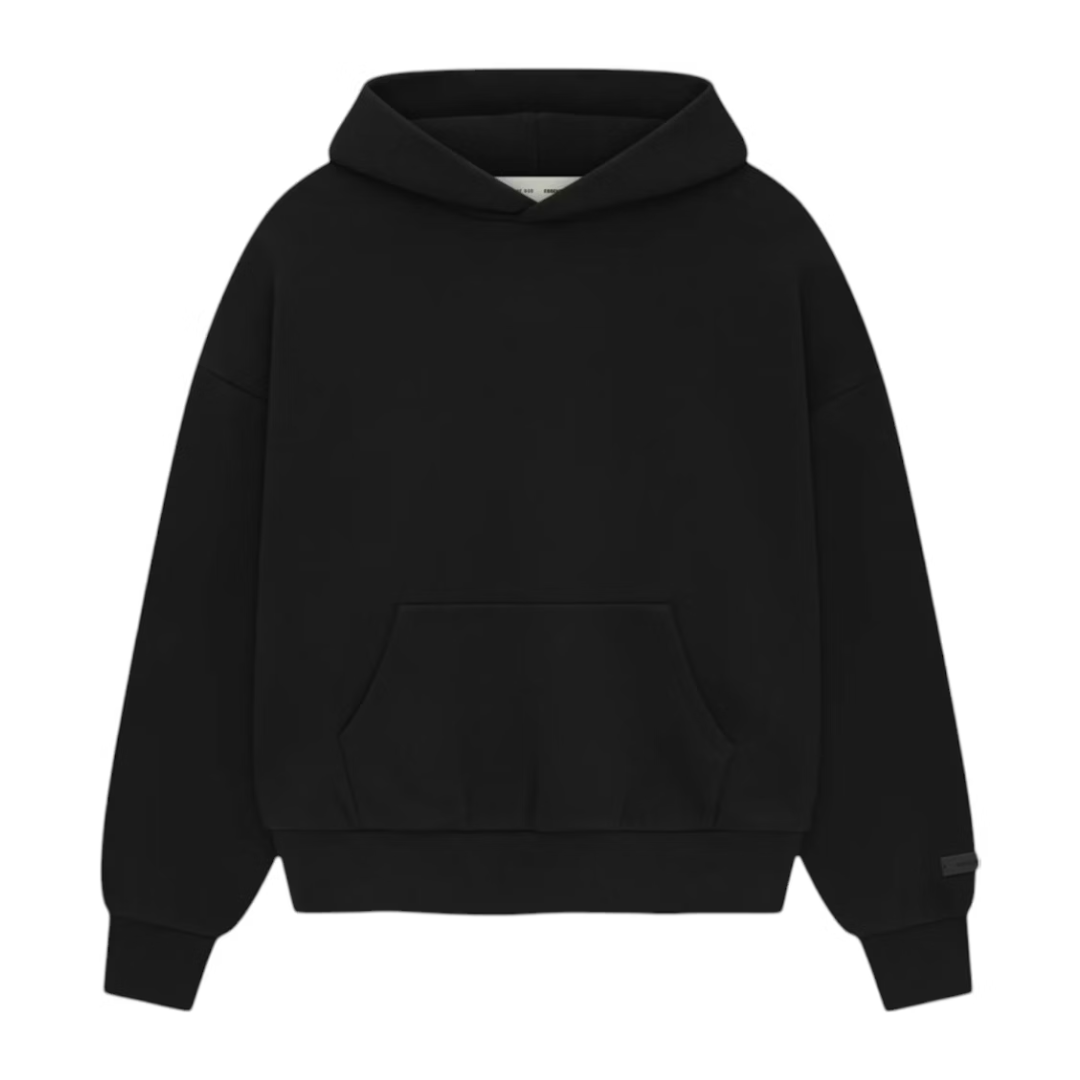 Poleron Essentials Classic Fit Fleece Jet Black SS25