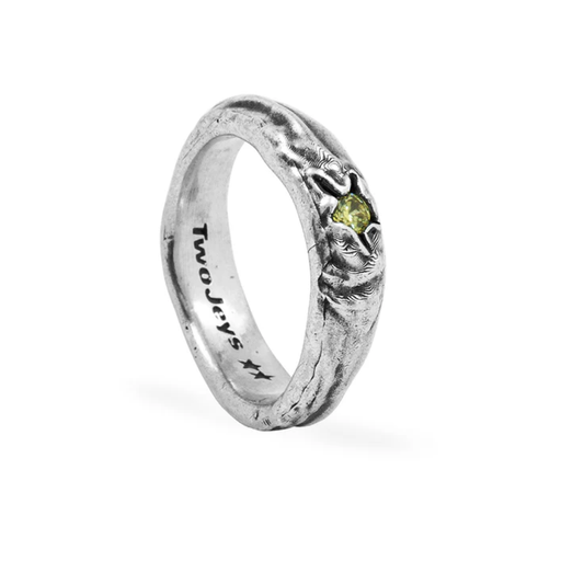Anillo Twojeys Yellow Stone Silver