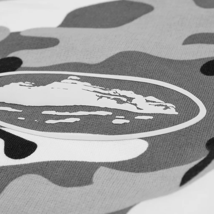 Poleron Corteiz Island Puff Print Zip Artic Camo