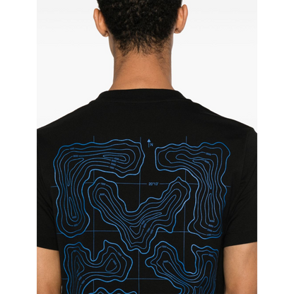 Polera Off-White Arrow Logo Slim S/S Black Blue