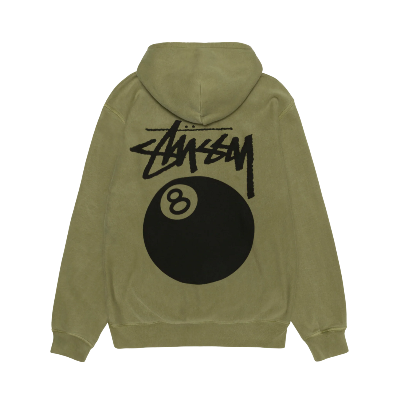 Poleron Stussy 8 Ball Pig Dyed Olive - S