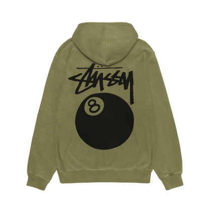 Poleron Stussy 8 Ball Pig Dyed Olive - S