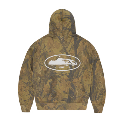 Poleron Corteiz Puff Print Zip Forest Camo