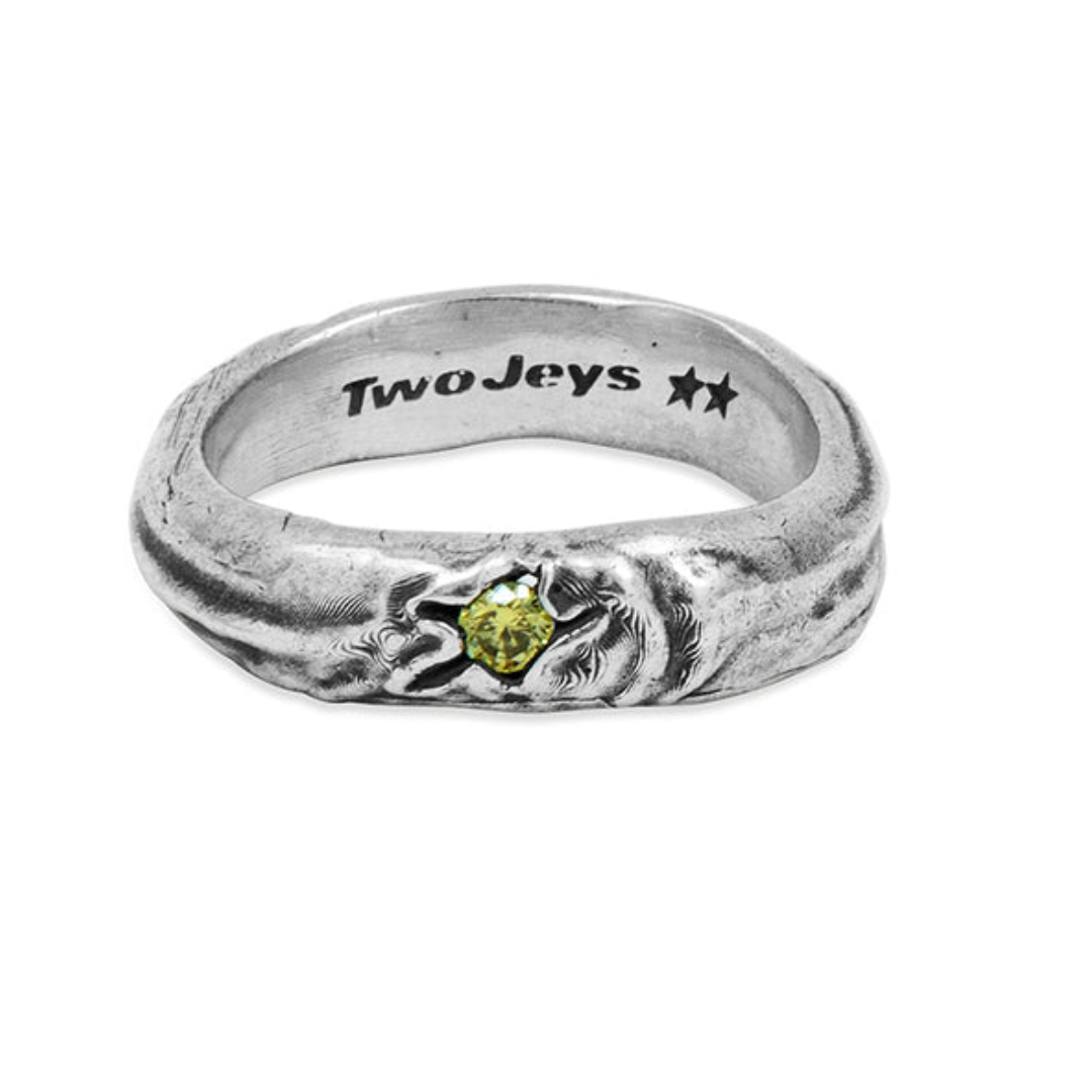 Anillo Twojeys Yellow Stone Silver