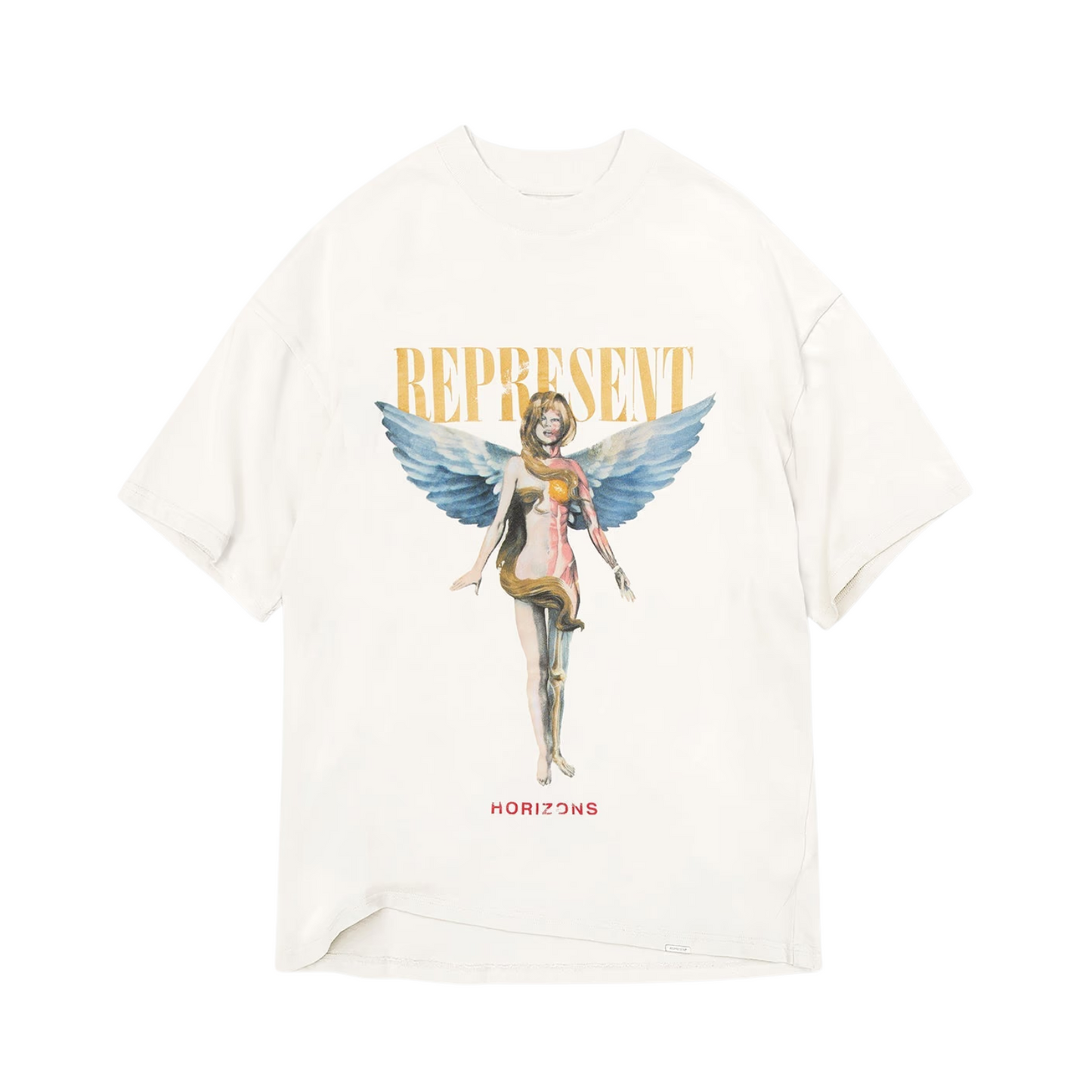 Polera Represent Reborn Flat White - XL
