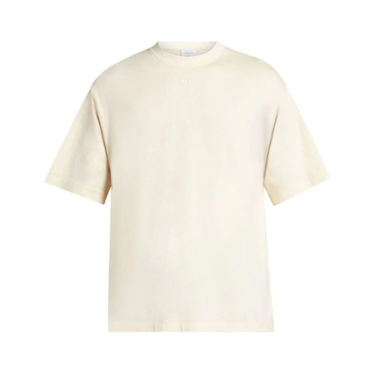 Polera Off-White Arrow Emb Slim S/S Angora White
