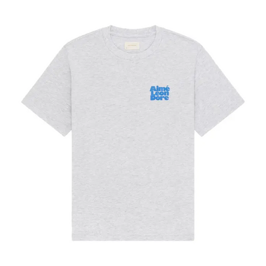 Polera Aimé Leon Dore Stacked Logo Silver Mix