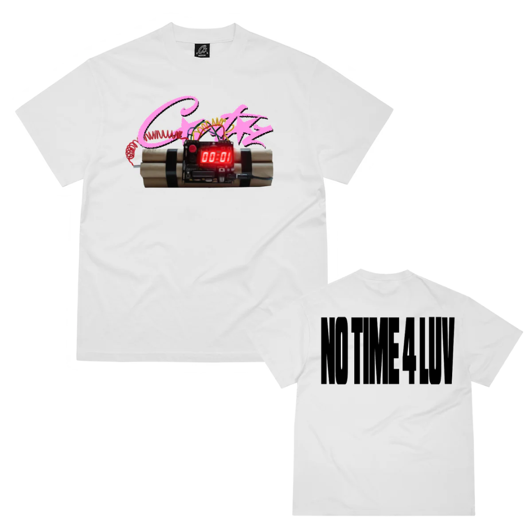 Polera Corteiz No Time 4 Luv White