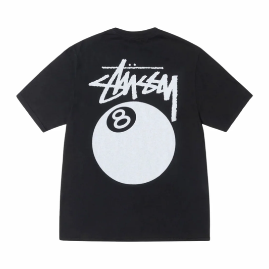 Polera Stussy 8 Ball Pig Dyed Black