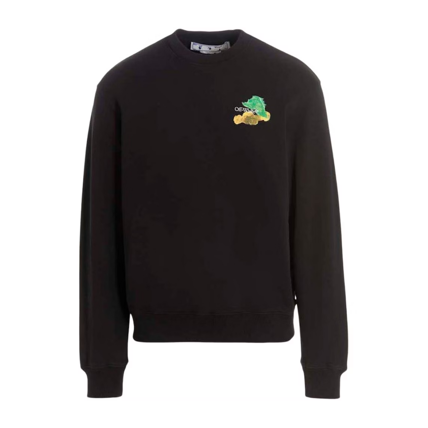 Poleron Off-White Brush Arrow Skate Crewneck Black - XXL