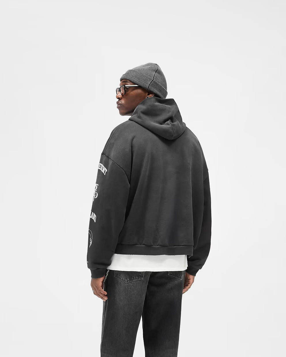 Poleron Represent Legacy Crest Stained Black