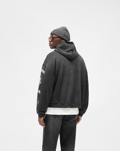 Poleron Represent Legacy Crest Stained Black