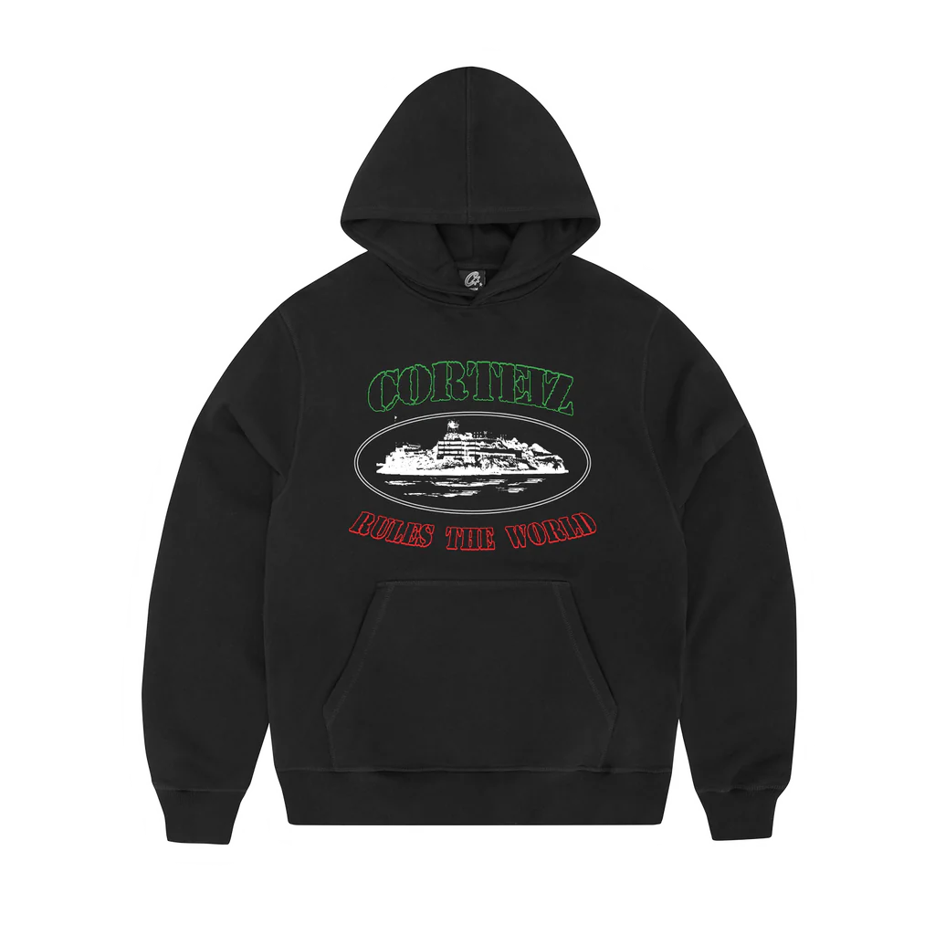 Poleron Corteiz Alcatraz Italia Black