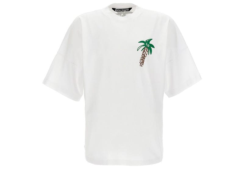 Palm Angels Sketchy Cotton Oversized T-shirt White - Talla L