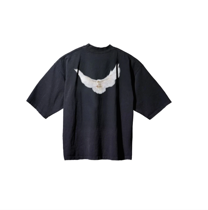 Yeezy Gap Engineered by Balenciaga Dove 3 4 Sleeve Tee Black