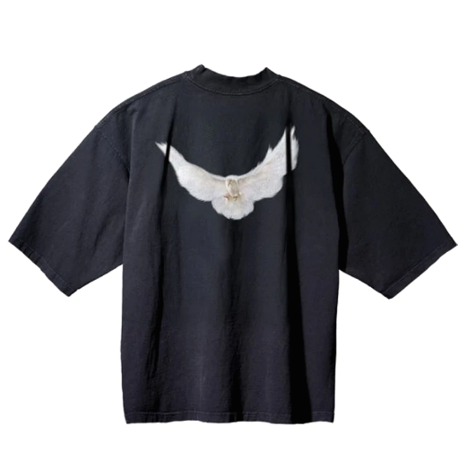 Polera Yeezy Gap Engineered by Balenciaga Dove 3/4 Sleeve Tee Black